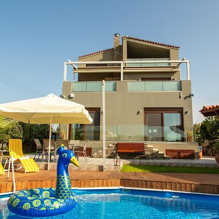 A Cozy Eco Villa By The Sea Gouves Exterior foto